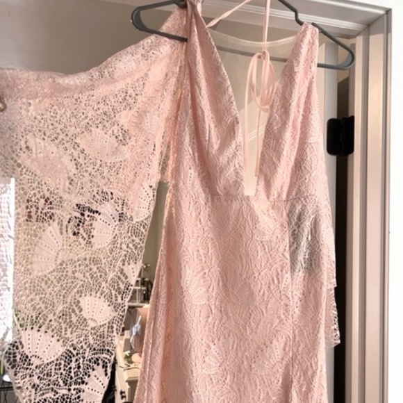 Lace Light Pink / Peachy Women's Dress - Picture 1 of 2